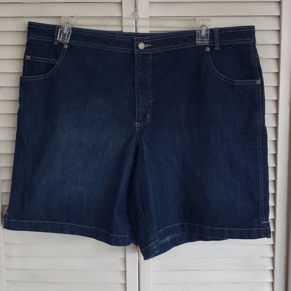 just my size stretch denim shorts